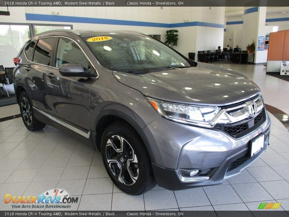 2018 Honda CR-V Touring AWD Modern Steel Metallic / Black Photo #3