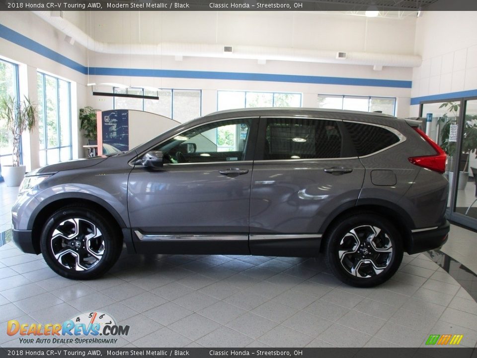 2018 Honda CR-V Touring AWD Modern Steel Metallic / Black Photo #10