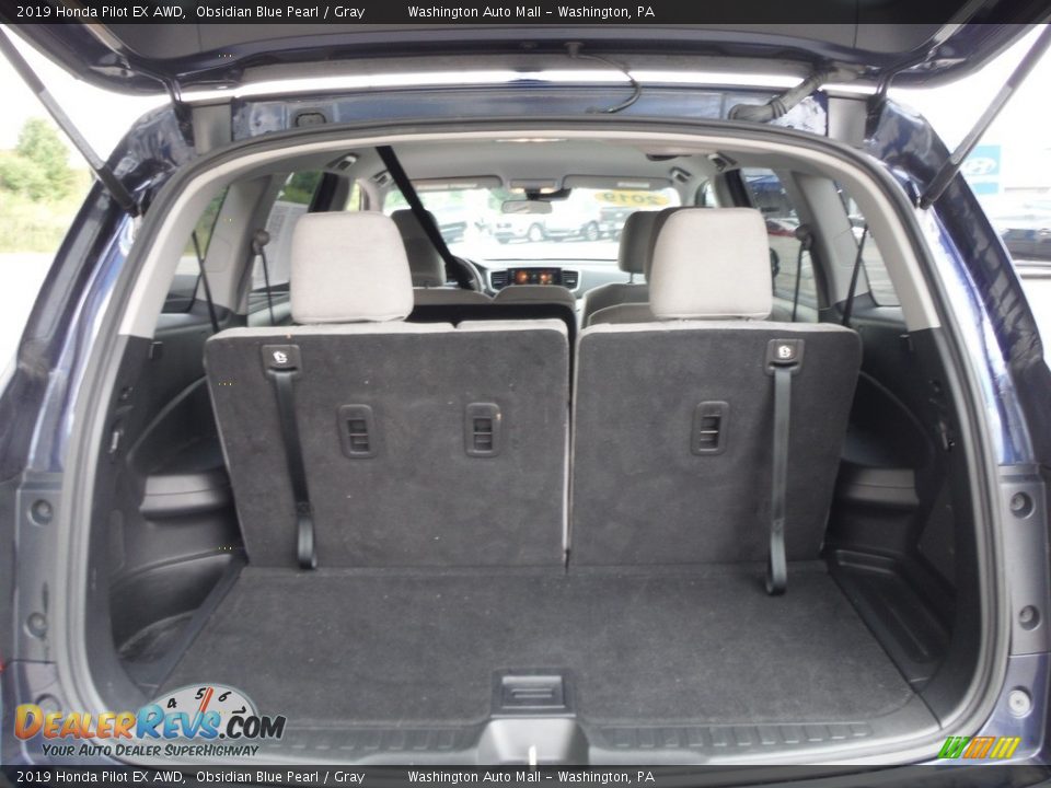 2019 Honda Pilot EX AWD Obsidian Blue Pearl / Gray Photo #32