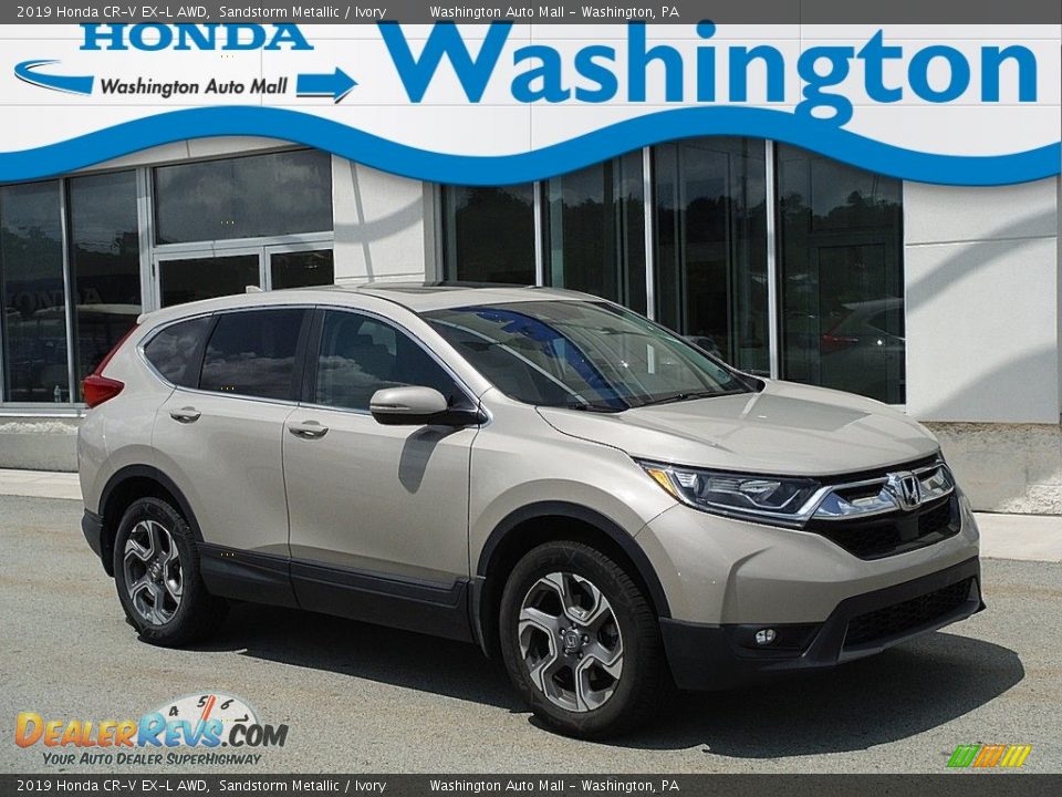 2019 Honda CR-V EX-L AWD Sandstorm Metallic / Ivory Photo #1
