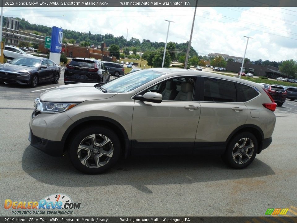 2019 Honda CR-V EX-L AWD Sandstorm Metallic / Ivory Photo #6