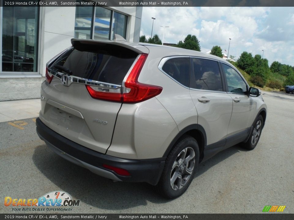 2019 Honda CR-V EX-L AWD Sandstorm Metallic / Ivory Photo #9