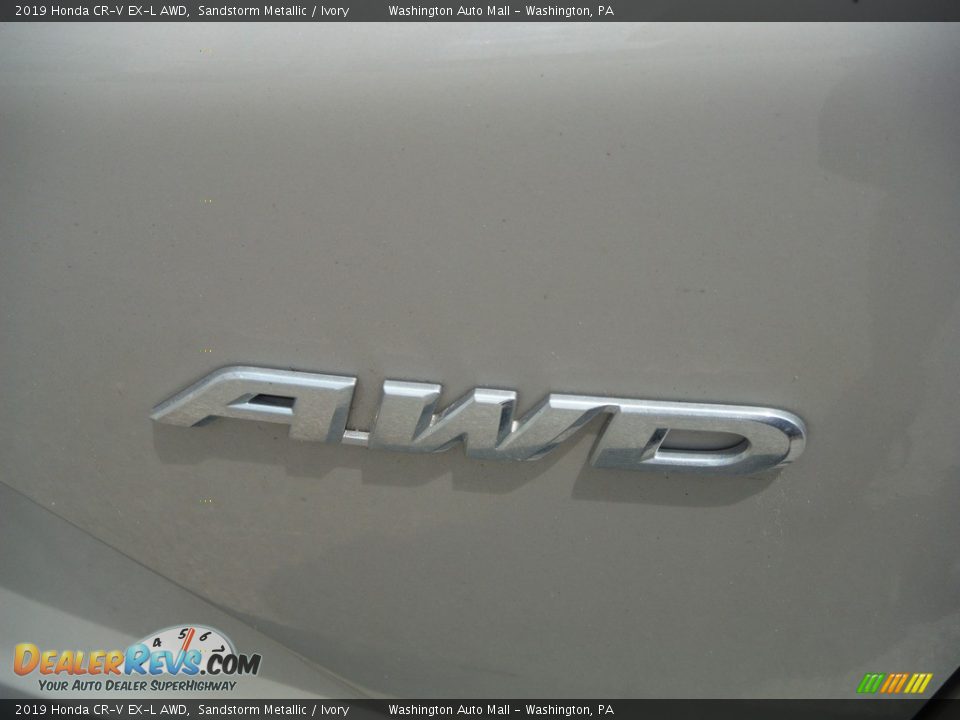 2019 Honda CR-V EX-L AWD Sandstorm Metallic / Ivory Photo #10