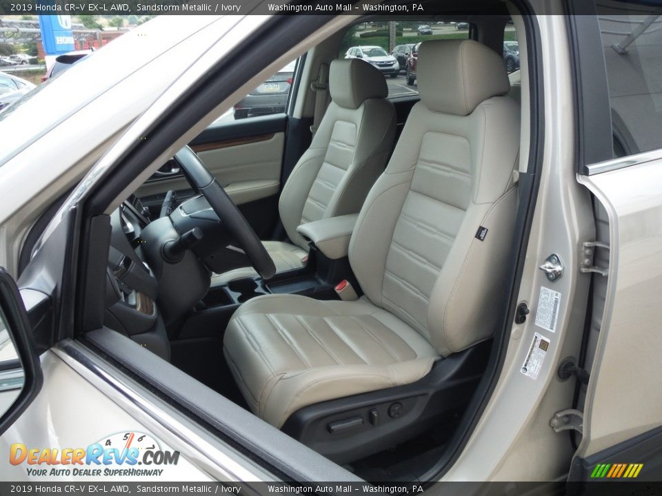 2019 Honda CR-V EX-L AWD Sandstorm Metallic / Ivory Photo #14