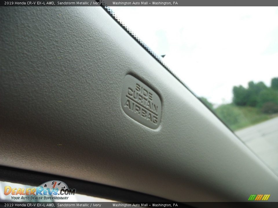 2019 Honda CR-V EX-L AWD Sandstorm Metallic / Ivory Photo #24