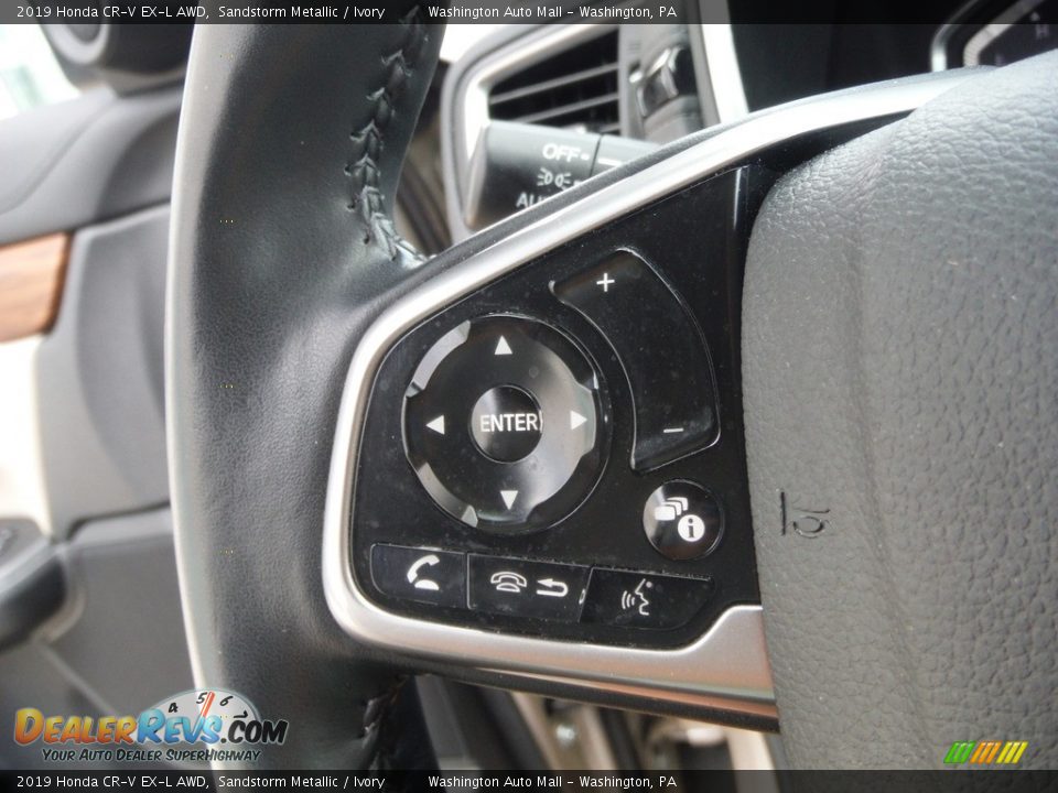 2019 Honda CR-V EX-L AWD Sandstorm Metallic / Ivory Photo #25