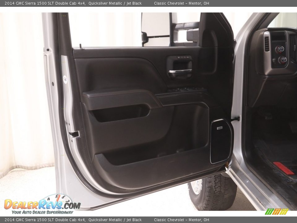 2014 GMC Sierra 1500 SLT Double Cab 4x4 Quicksilver Metallic / Jet Black Photo #4