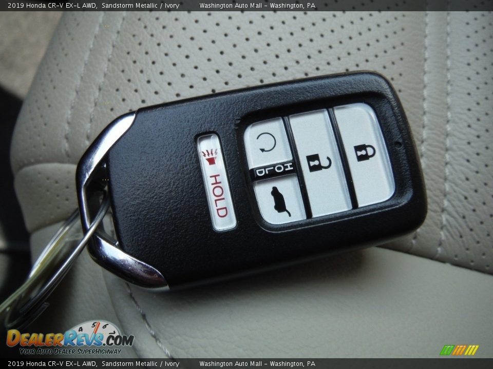 2019 Honda CR-V EX-L AWD Sandstorm Metallic / Ivory Photo #32