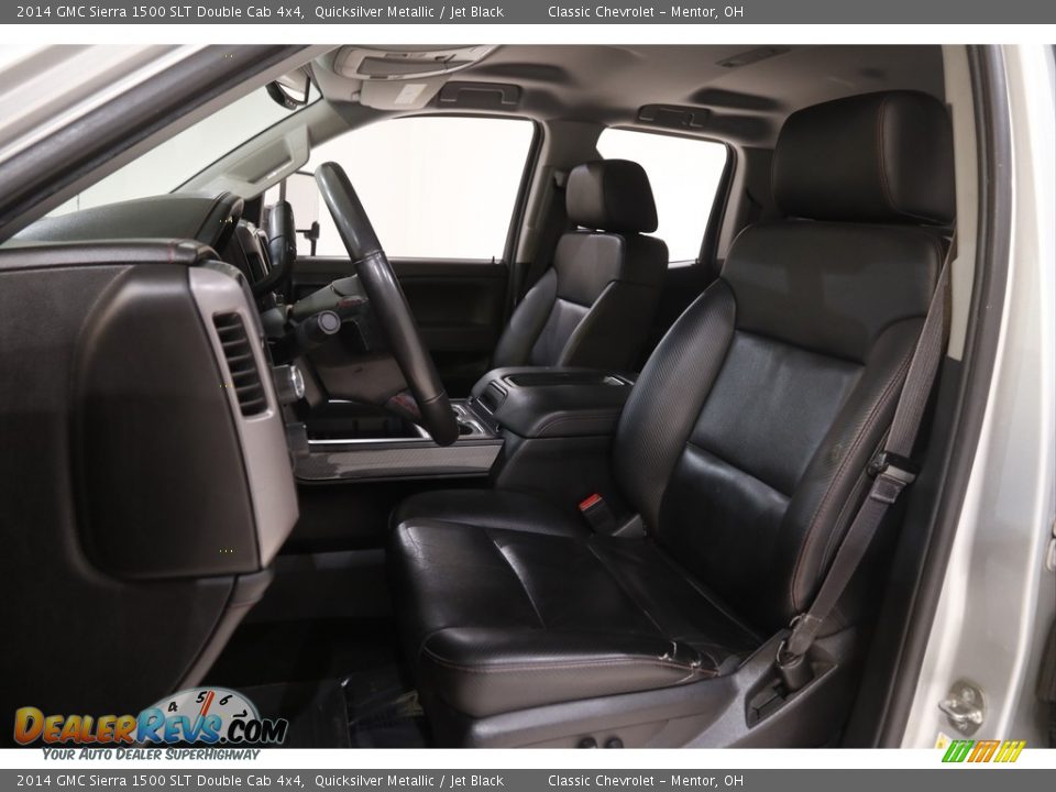 2014 GMC Sierra 1500 SLT Double Cab 4x4 Quicksilver Metallic / Jet Black Photo #5