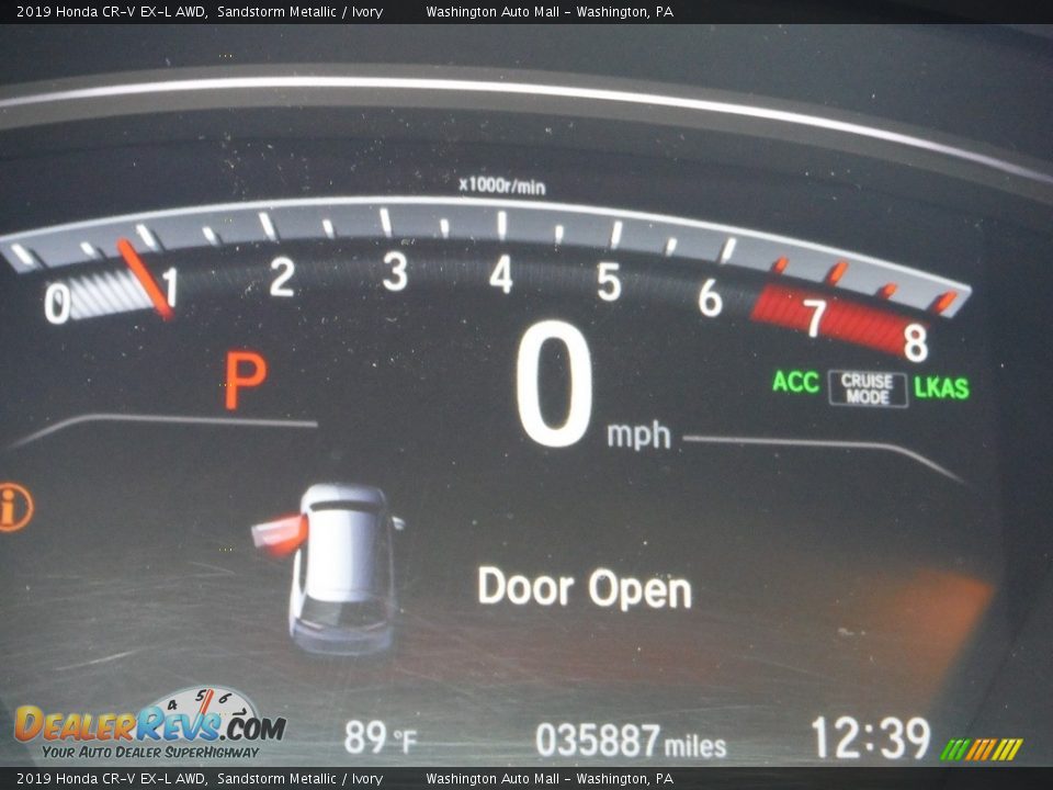 2019 Honda CR-V EX-L AWD Sandstorm Metallic / Ivory Photo #35