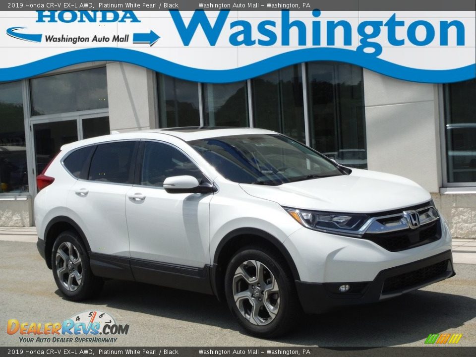 2019 Honda CR-V EX-L AWD Platinum White Pearl / Black Photo #1