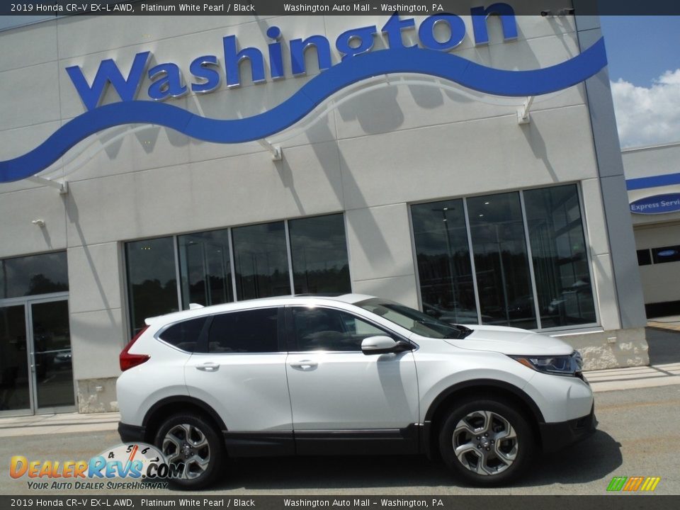 2019 Honda CR-V EX-L AWD Platinum White Pearl / Black Photo #2