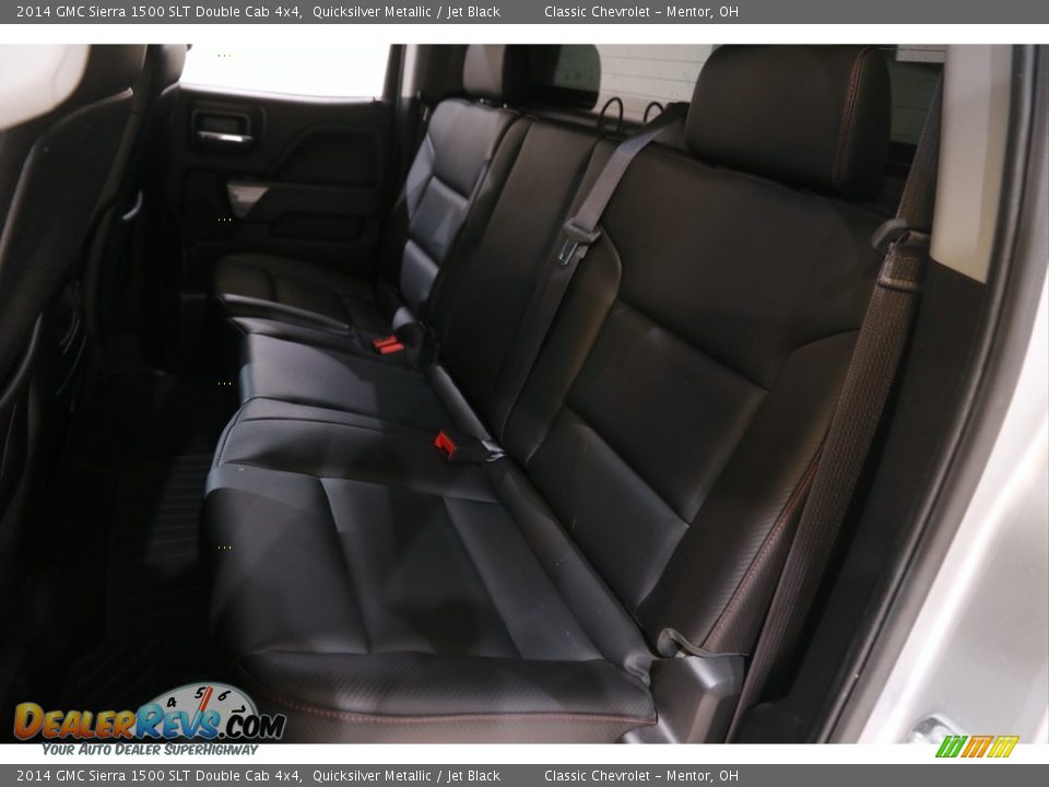 2014 GMC Sierra 1500 SLT Double Cab 4x4 Quicksilver Metallic / Jet Black Photo #20