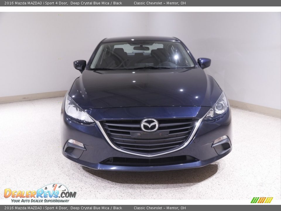 2016 Mazda MAZDA3 i Sport 4 Door Deep Crystal Blue Mica / Black Photo #2