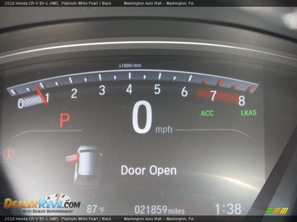 2019 Honda CR-V EX-L AWD Platinum White Pearl / Black Photo #33