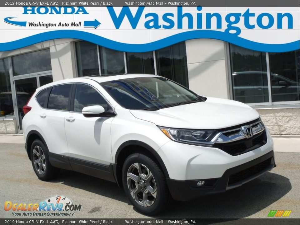 2019 Honda CR-V EX-L AWD Platinum White Pearl / Black Photo #1