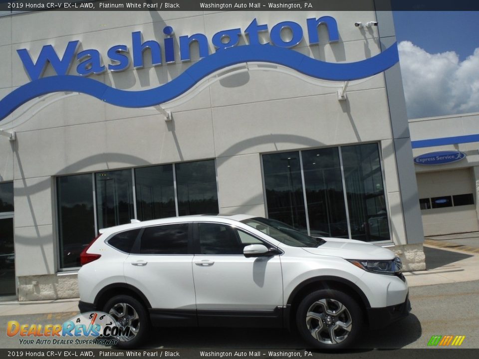 2019 Honda CR-V EX-L AWD Platinum White Pearl / Black Photo #2