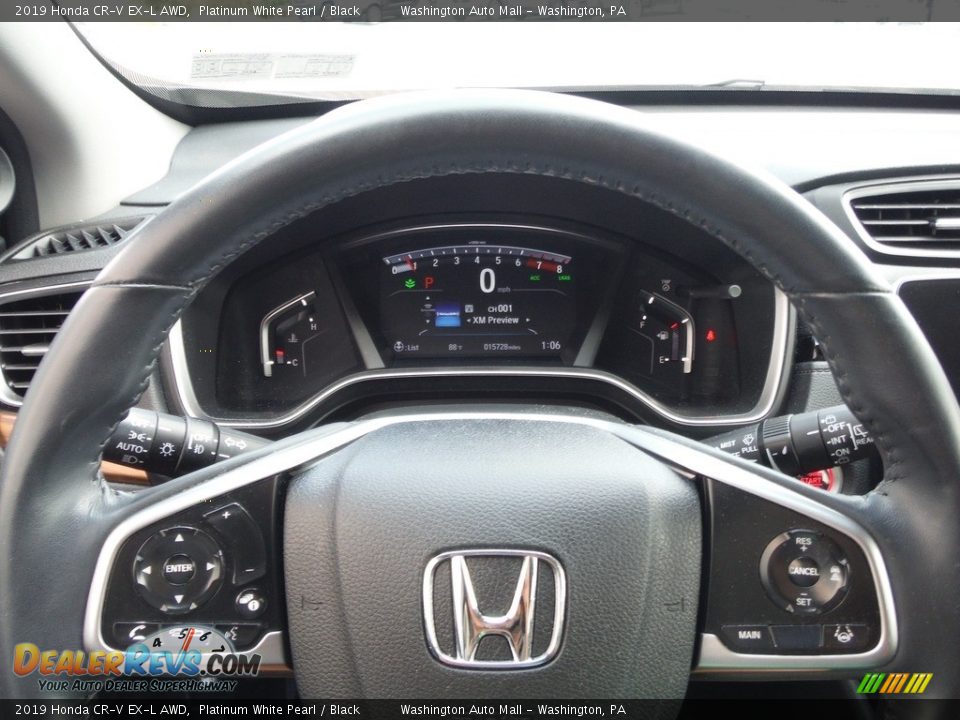 2019 Honda CR-V EX-L AWD Platinum White Pearl / Black Photo #28