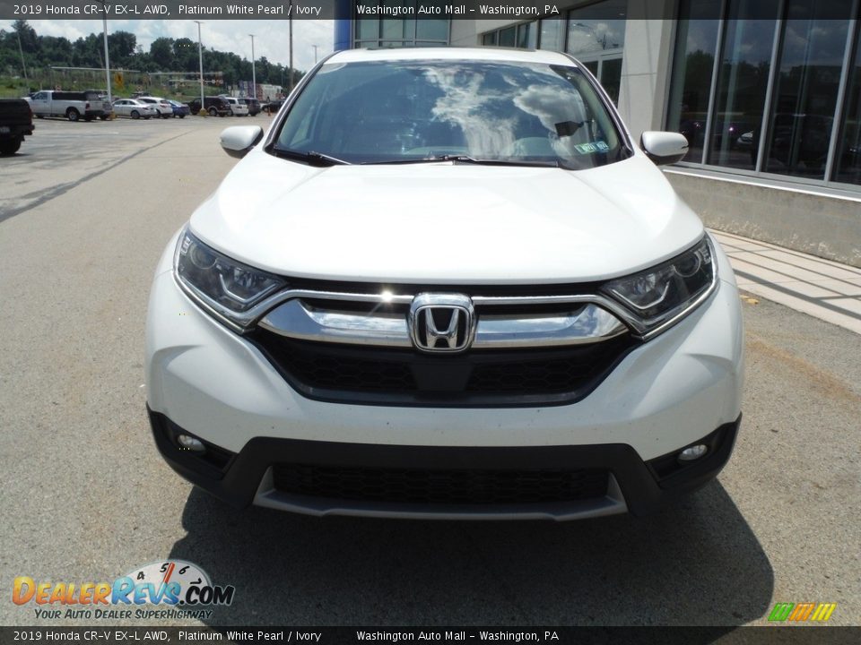 2019 Honda CR-V EX-L AWD Platinum White Pearl / Ivory Photo #5