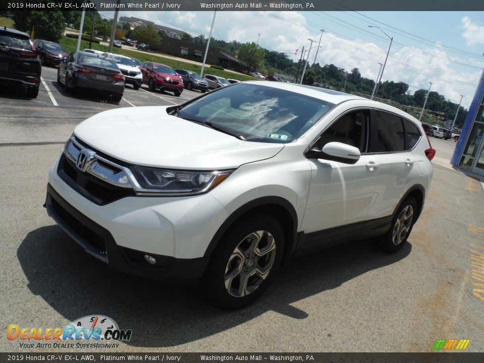 2019 Honda CR-V EX-L AWD Platinum White Pearl / Ivory Photo #6