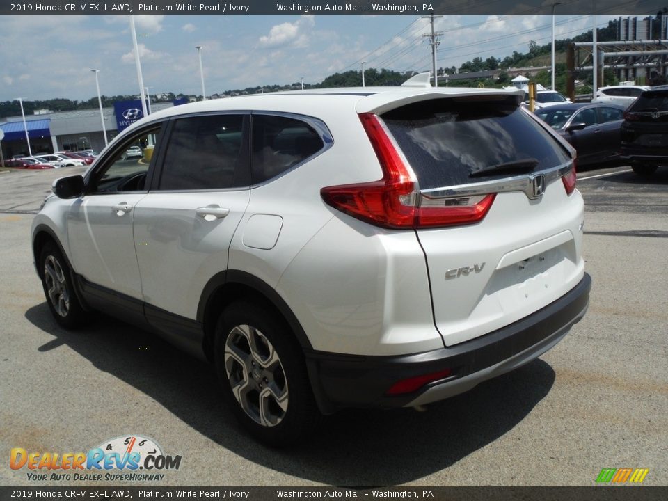 2019 Honda CR-V EX-L AWD Platinum White Pearl / Ivory Photo #8