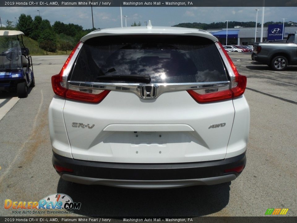 2019 Honda CR-V EX-L AWD Platinum White Pearl / Ivory Photo #9