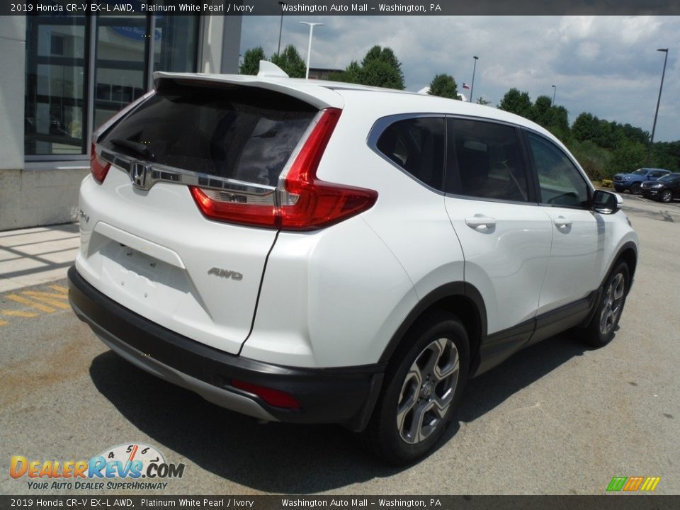2019 Honda CR-V EX-L AWD Platinum White Pearl / Ivory Photo #10