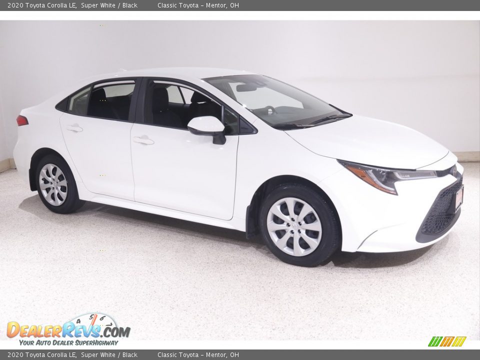 2020 Toyota Corolla LE Super White / Black Photo #1