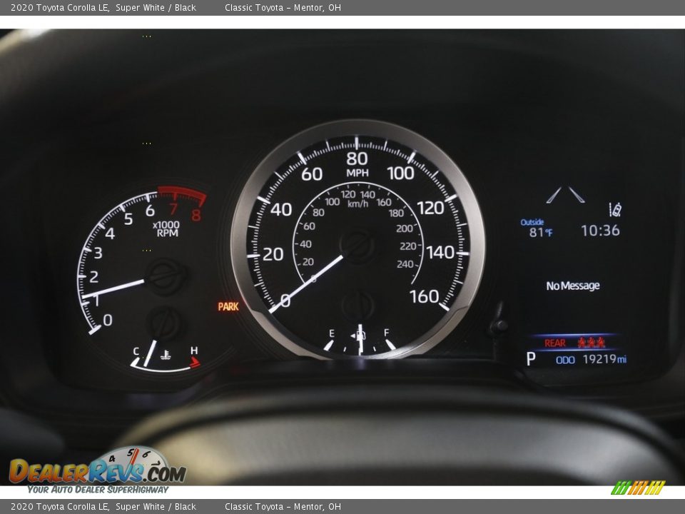 2020 Toyota Corolla LE Super White / Black Photo #8