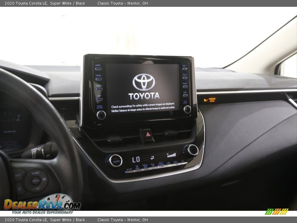 2020 Toyota Corolla LE Super White / Black Photo #9