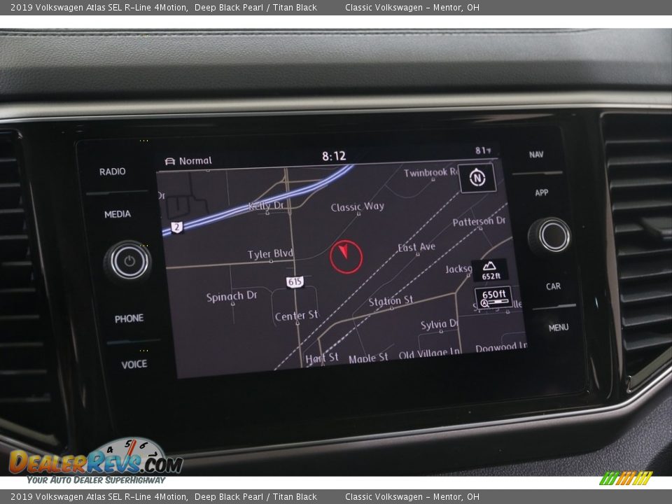 2019 Volkswagen Atlas SEL R-Line 4Motion Deep Black Pearl / Titan Black Photo #13