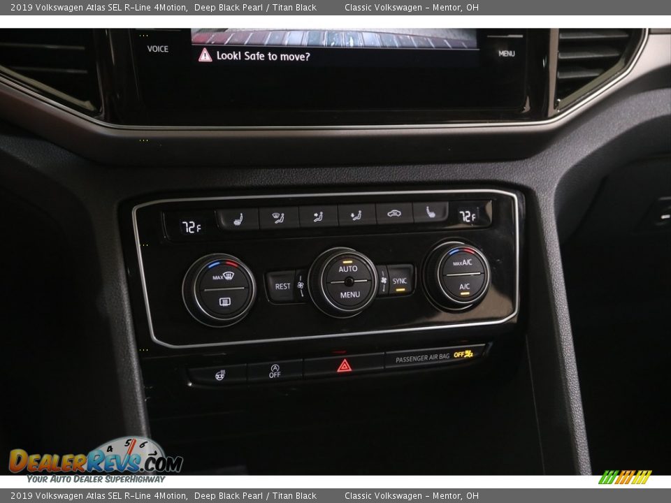 2019 Volkswagen Atlas SEL R-Line 4Motion Deep Black Pearl / Titan Black Photo #15