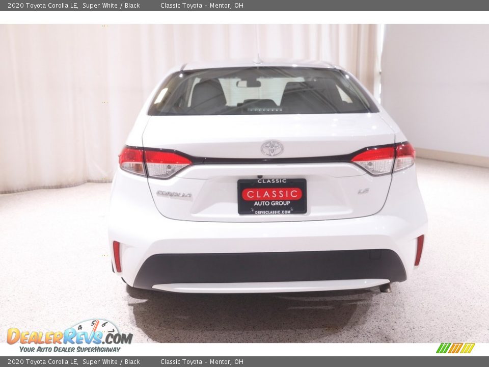 2020 Toyota Corolla LE Super White / Black Photo #16