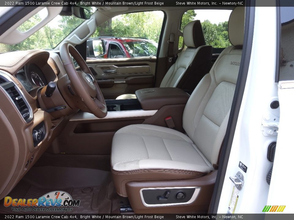 Mountain Brown/Light Frost Beige Interior - 2022 Ram 1500 Laramie Crew Cab 4x4 Photo #13