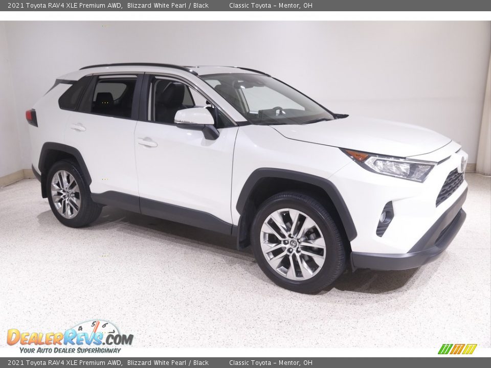 2021 Toyota RAV4 XLE Premium AWD Blizzard White Pearl / Black Photo #1