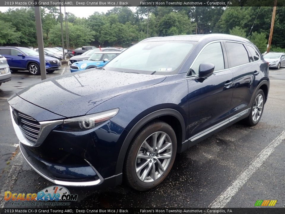 2019 Mazda CX-9 Grand Touring AWD Deep Crystal Blue Mica / Black Photo #1