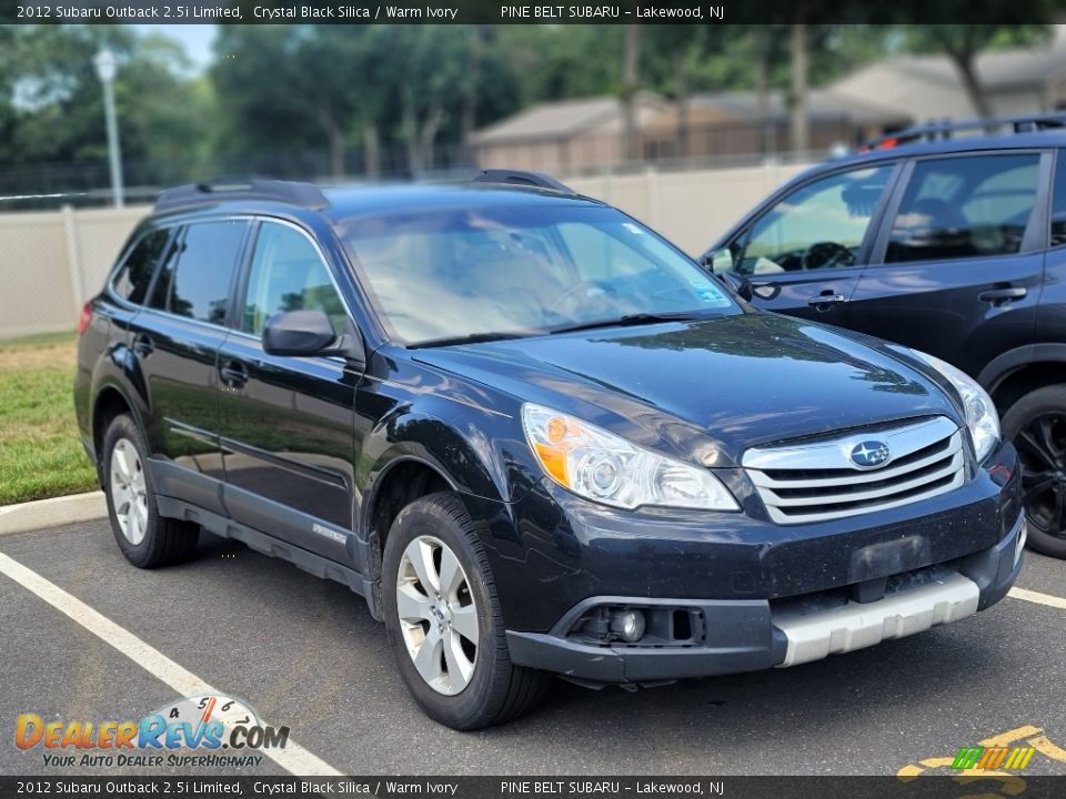 2012 Subaru Outback 2.5i Limited Crystal Black Silica / Warm Ivory Photo #3