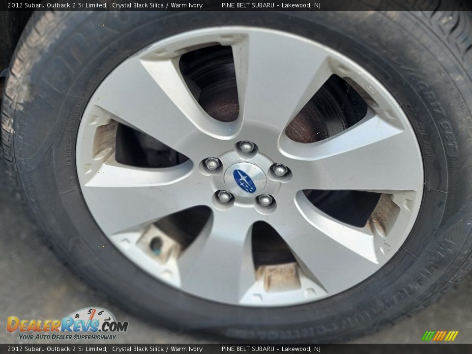 2012 Subaru Outback 2.5i Limited Crystal Black Silica / Warm Ivory Photo #5