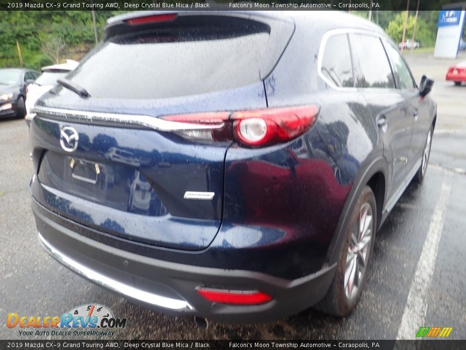 2019 Mazda CX-9 Grand Touring AWD Deep Crystal Blue Mica / Black Photo #4