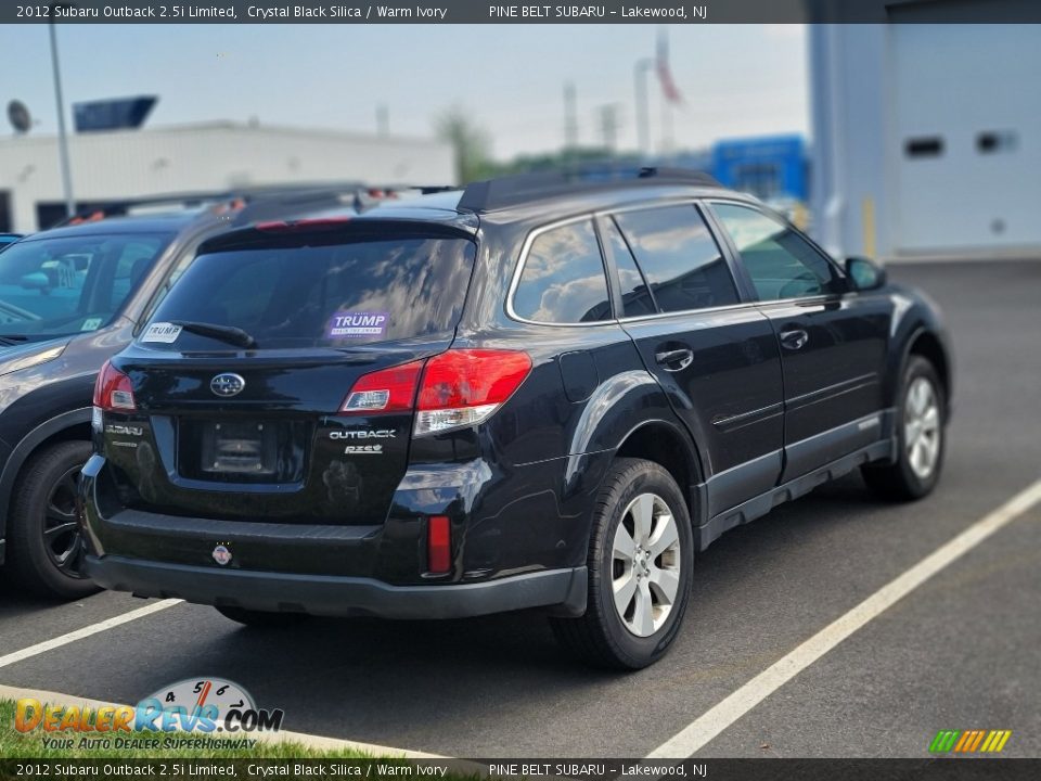 2012 Subaru Outback 2.5i Limited Crystal Black Silica / Warm Ivory Photo #6