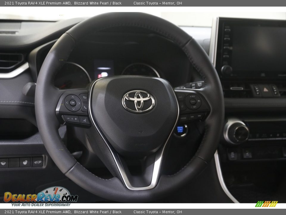 2021 Toyota RAV4 XLE Premium AWD Blizzard White Pearl / Black Photo #7