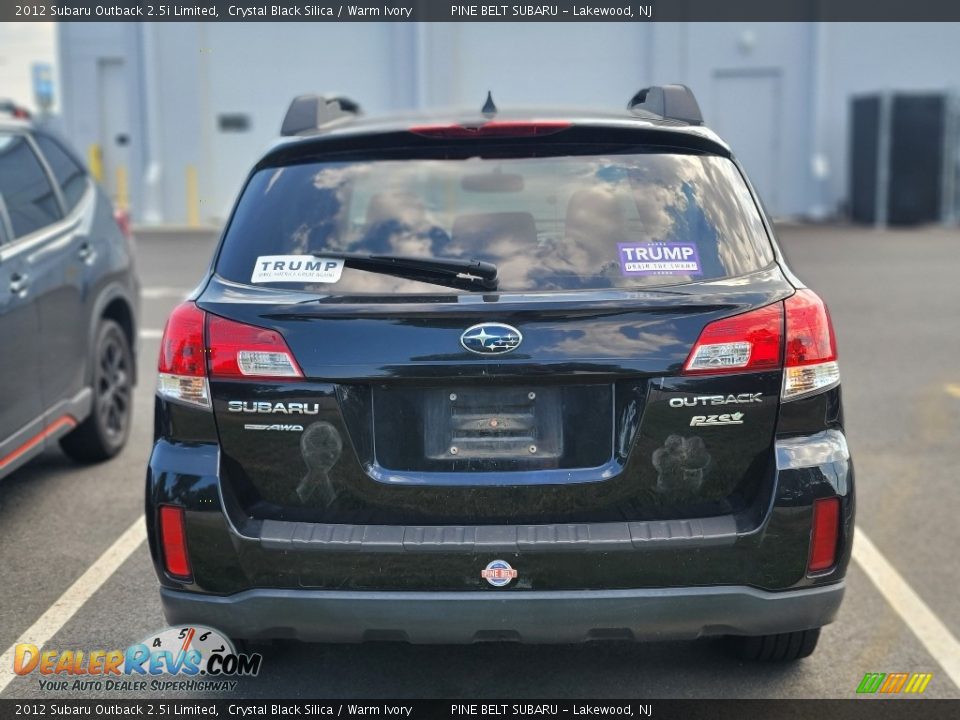 2012 Subaru Outback 2.5i Limited Crystal Black Silica / Warm Ivory Photo #7