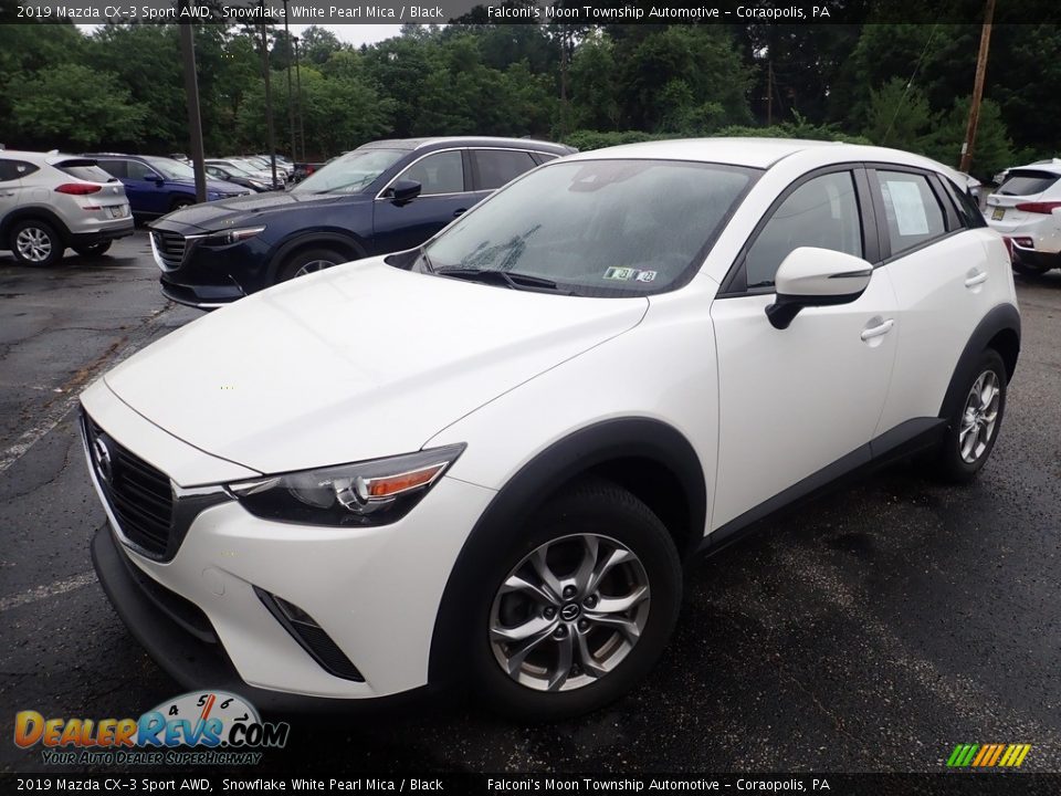 2019 Mazda CX-3 Sport AWD Snowflake White Pearl Mica / Black Photo #1