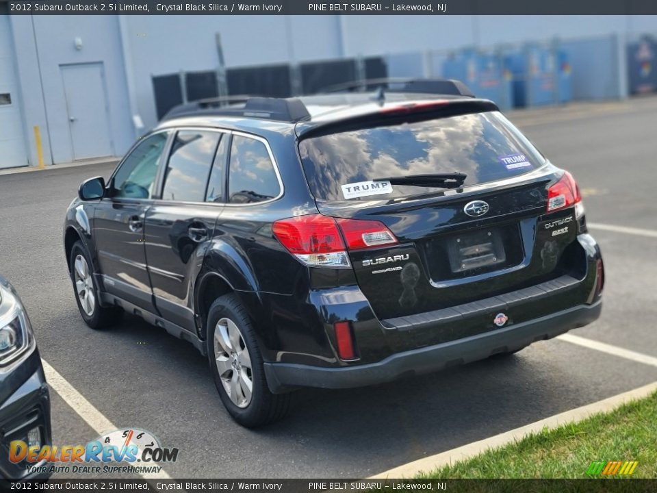 2012 Subaru Outback 2.5i Limited Crystal Black Silica / Warm Ivory Photo #8