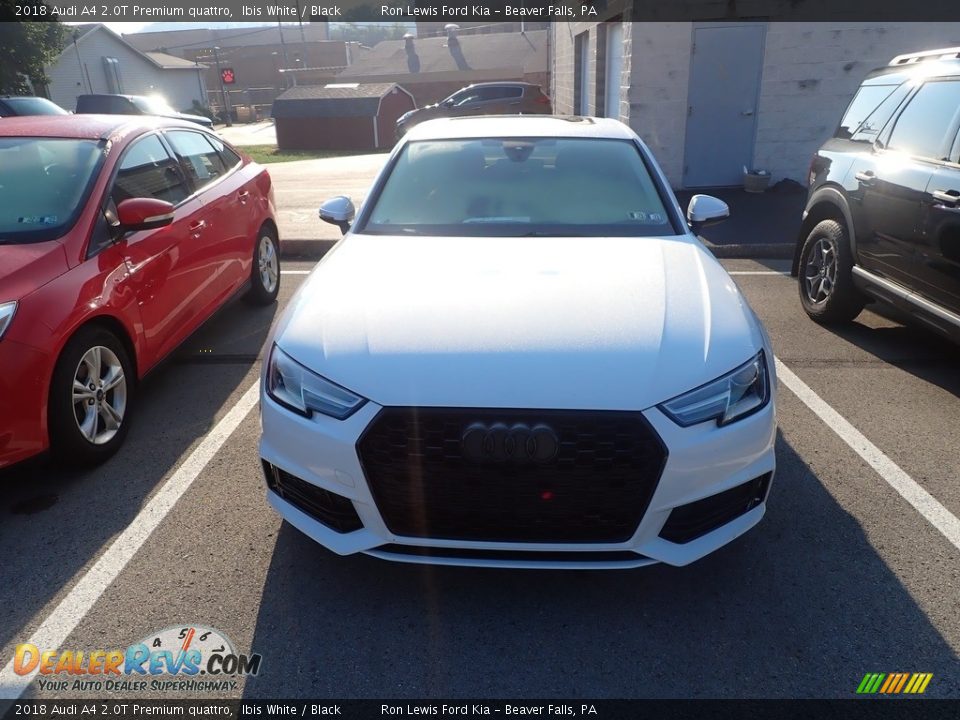 2018 Audi A4 2.0T Premium quattro Ibis White / Black Photo #2