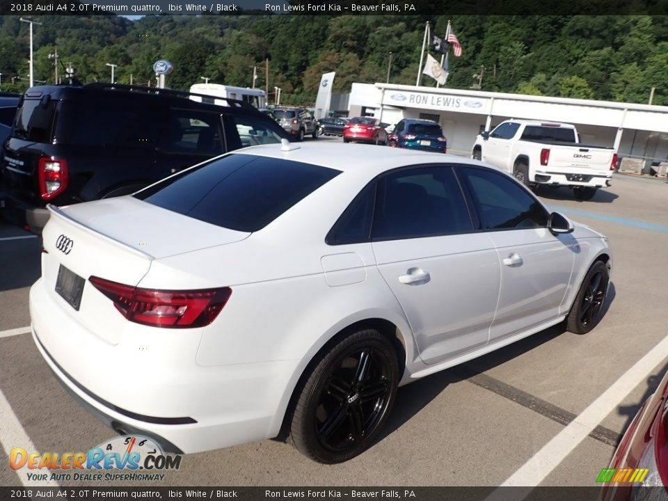 2018 Audi A4 2.0T Premium quattro Ibis White / Black Photo #4
