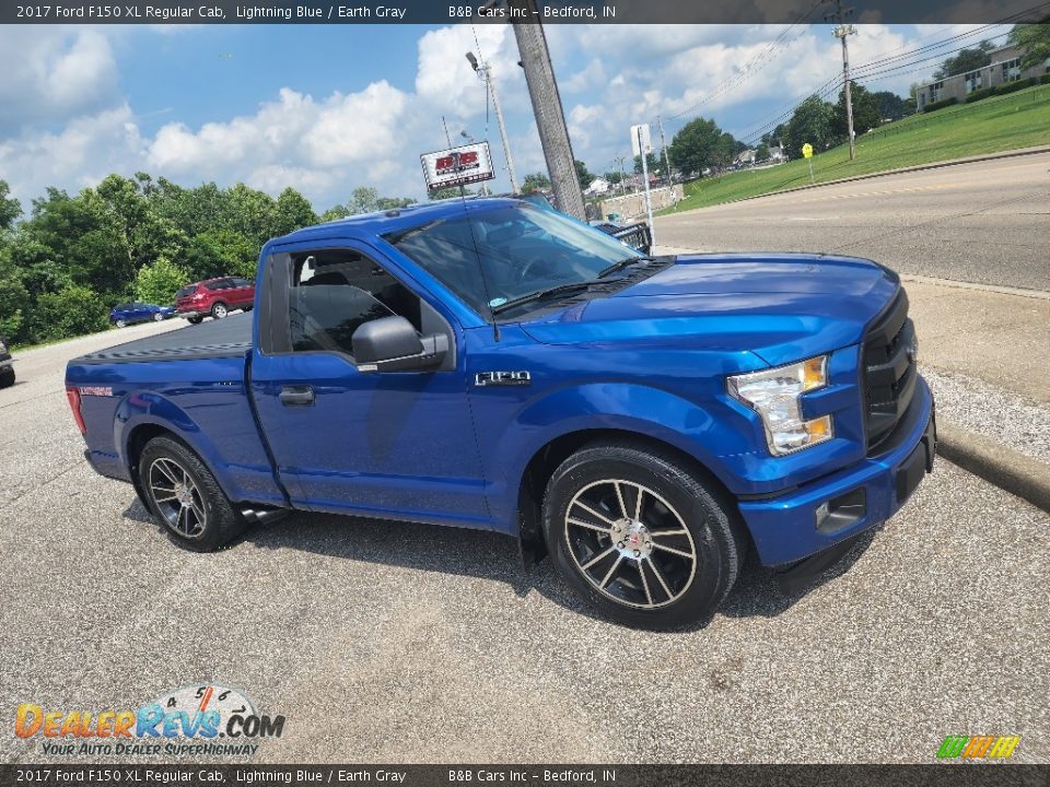 2017 Ford F150 XL Regular Cab Lightning Blue / Earth Gray Photo #2