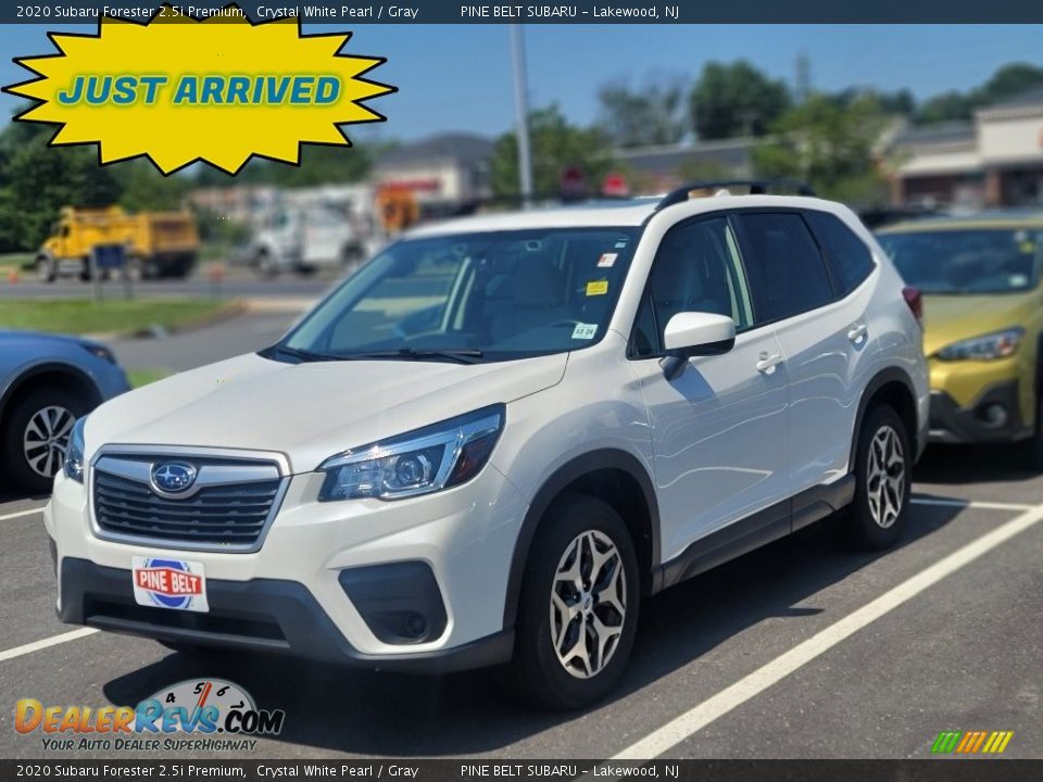 2020 Subaru Forester 2.5i Premium Crystal White Pearl / Gray Photo #1