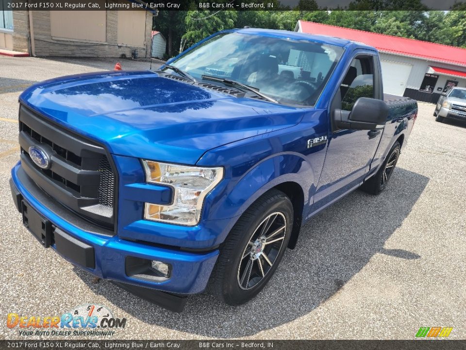 2017 Ford F150 XL Regular Cab Lightning Blue / Earth Gray Photo #4