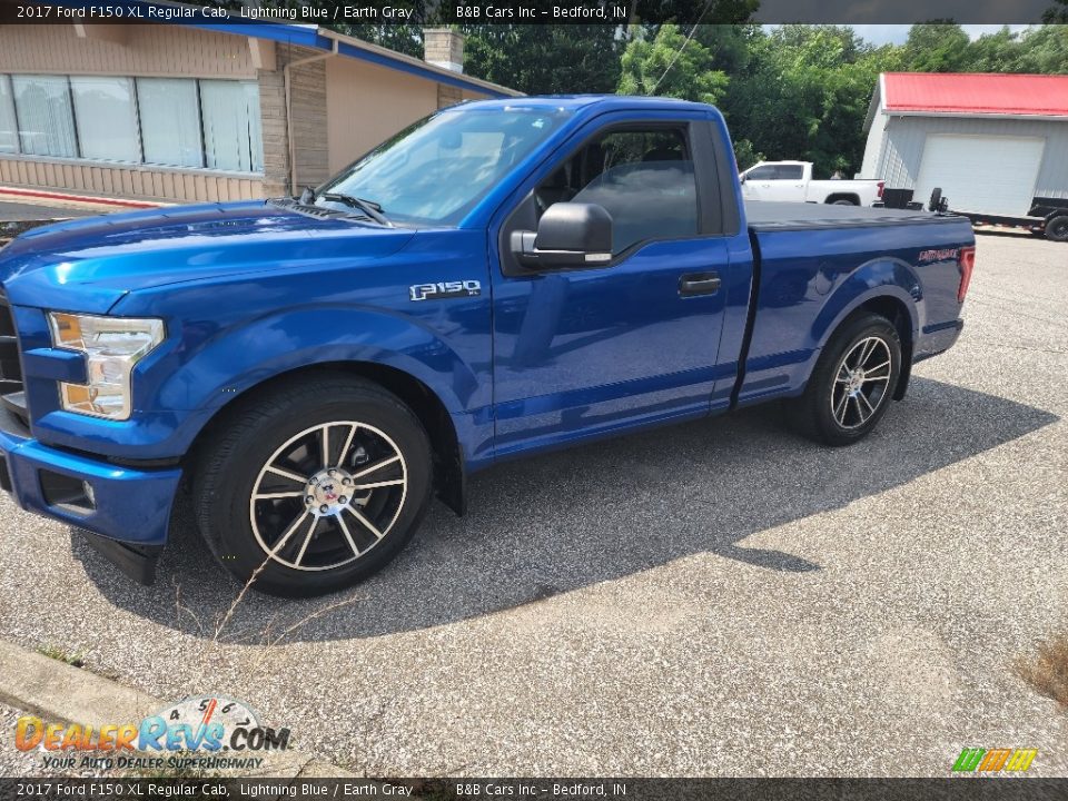 2017 Ford F150 XL Regular Cab Lightning Blue / Earth Gray Photo #5